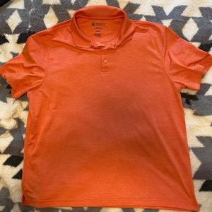 Haggar Performance Stretch Men’s XL Orange Polo.